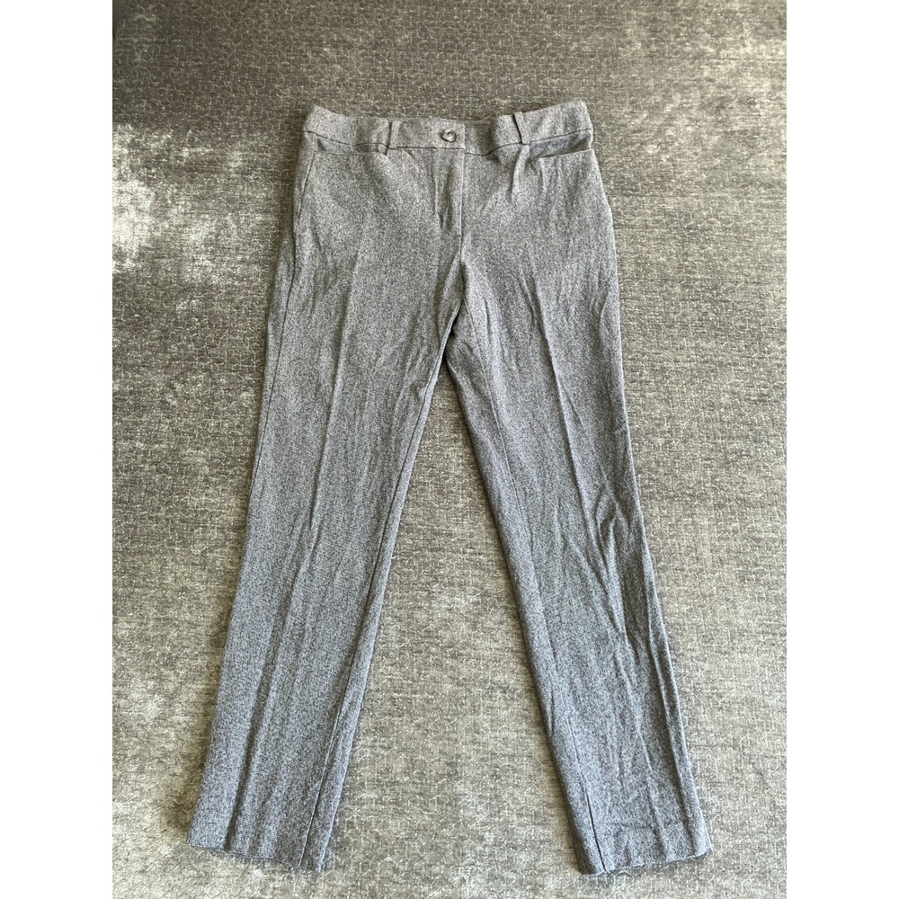 LOFT Skinny‎ Tweed Pants Womens 4 Gray Heather Stretch Formal Career Office Wear